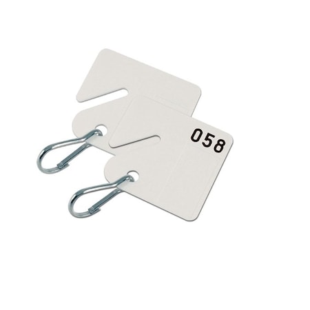 Lucky Line White Cabinet Key Tag, 20PK 25900